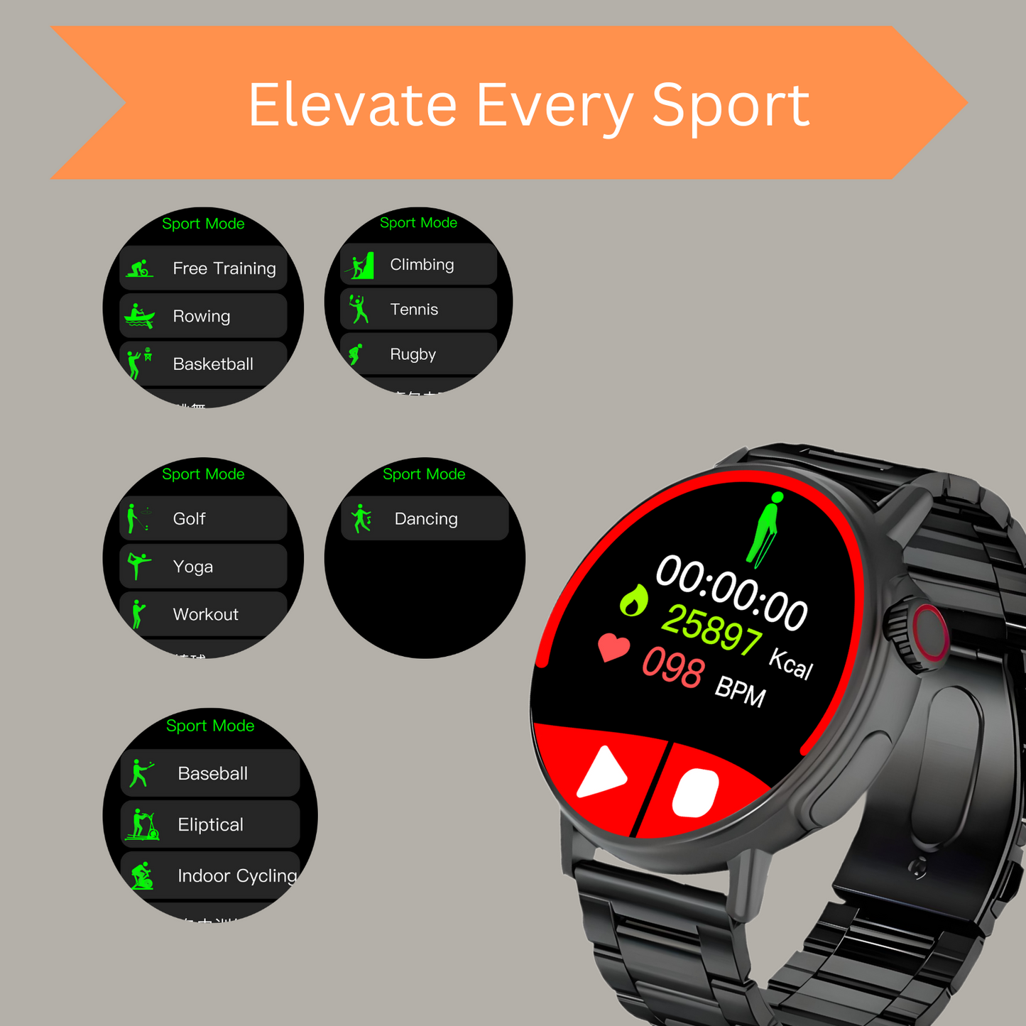 EVOLVES NEXTFIT HALO PRO SMART WATCH