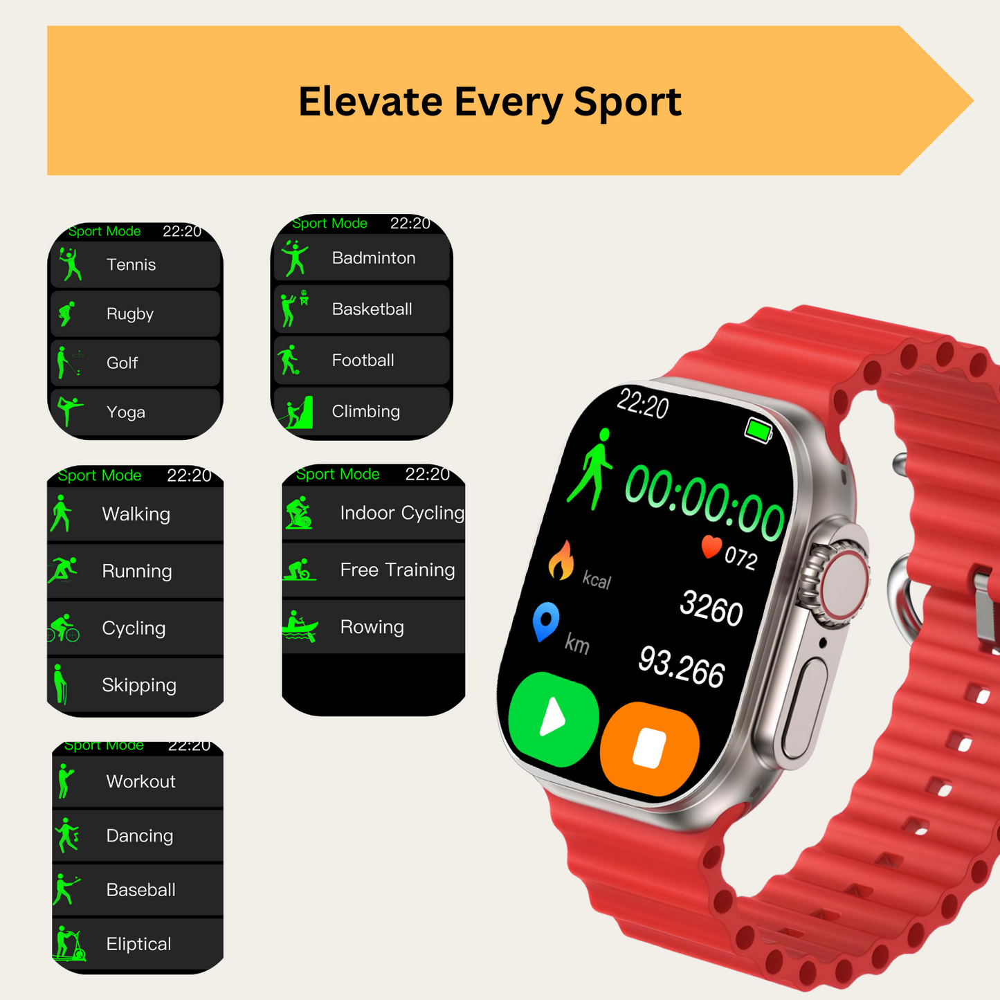 EVOLVES NEXTFIT HELLO PRO SMART WATCH