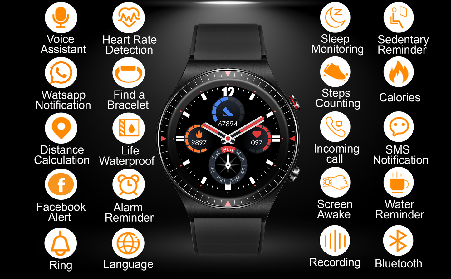 EXTRONICA EXTROFIT SONG SMART WATCH