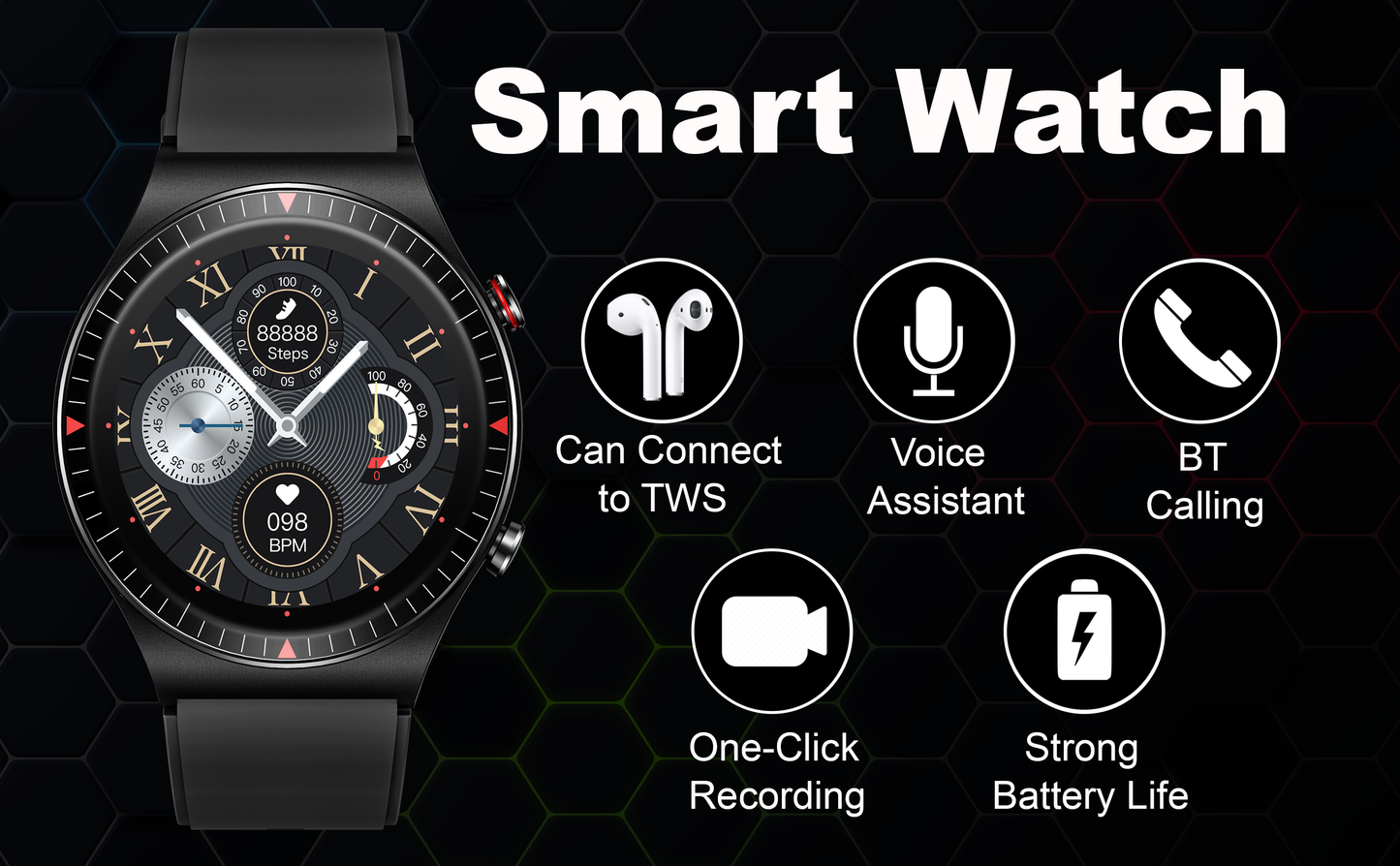 EXTRONICA EXTROFIT SONG SMART WATCH